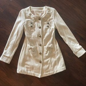 Knitted Dove Bow Jacket Medium